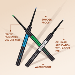 Waterproof Gel Kajal (Pack of 4)