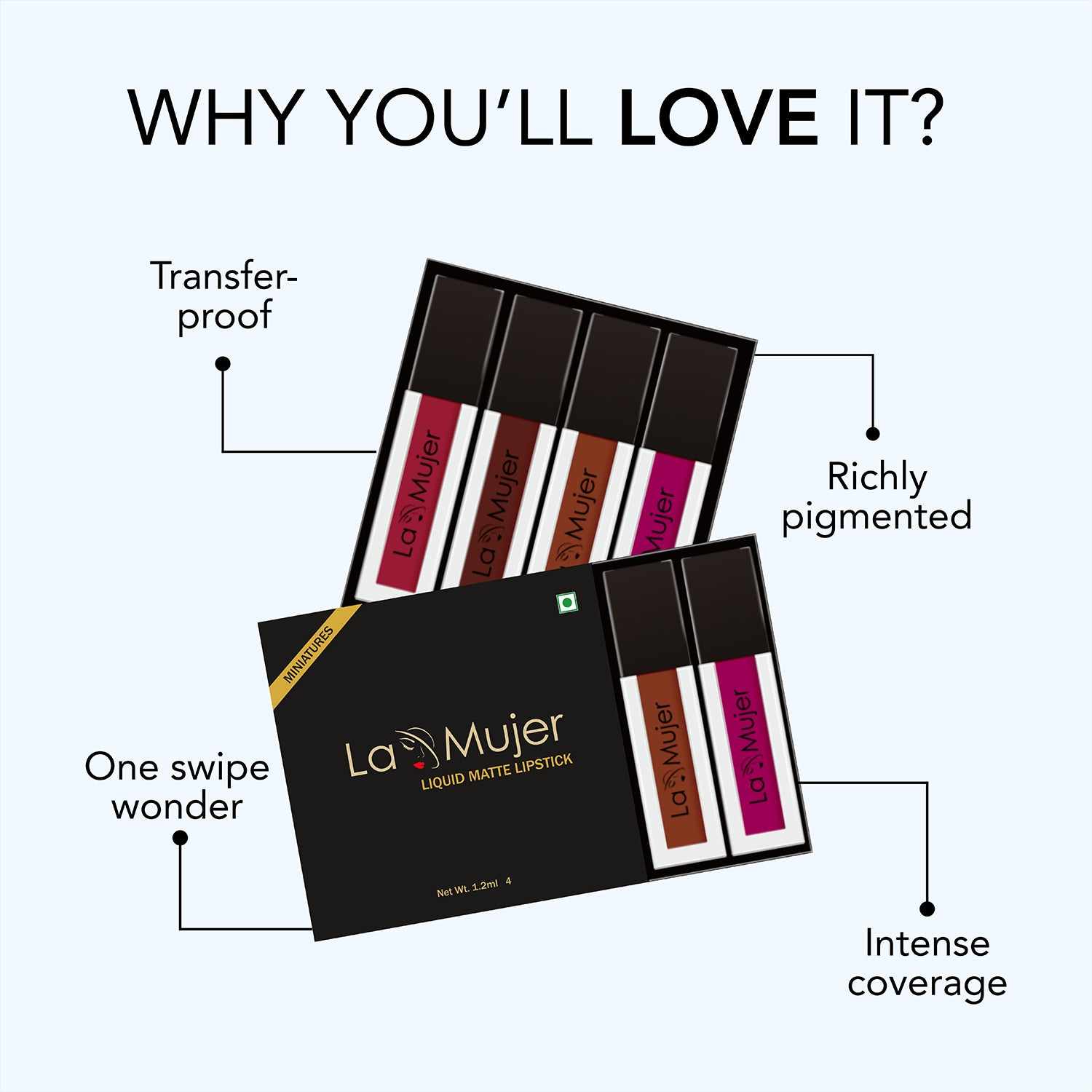 Liquid Lipstick Miniature Set Lamujer