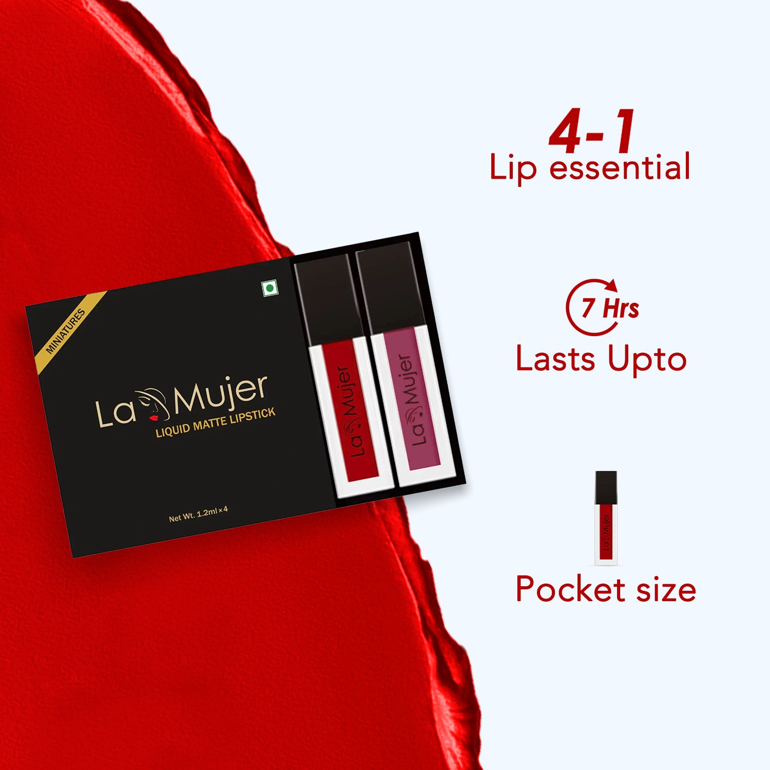 Liquid Lipstick Miniature Set Lamujer